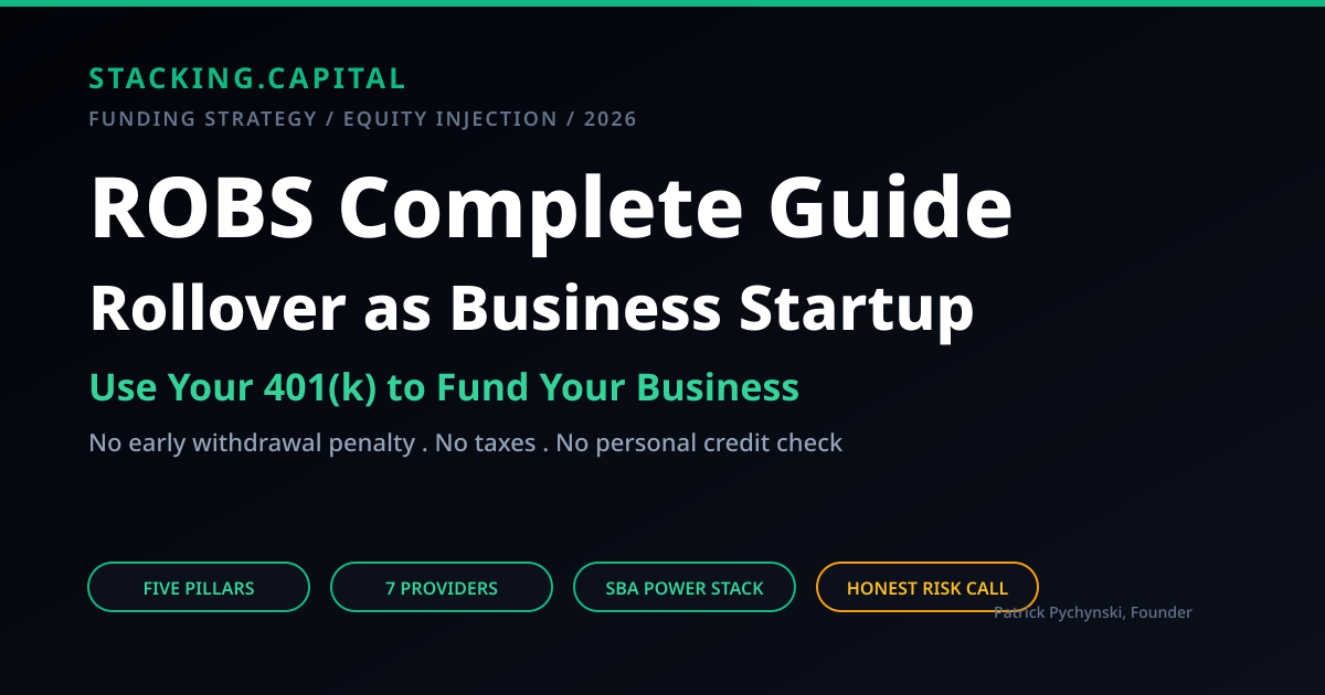 ROBS (Rollover as Business Startup) 2026: The Complete Guide to Using ...